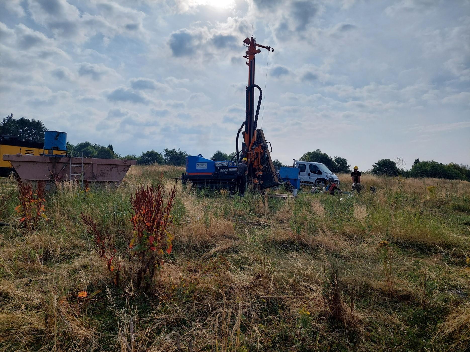 Juli 2023: Probebohrung Geothermie