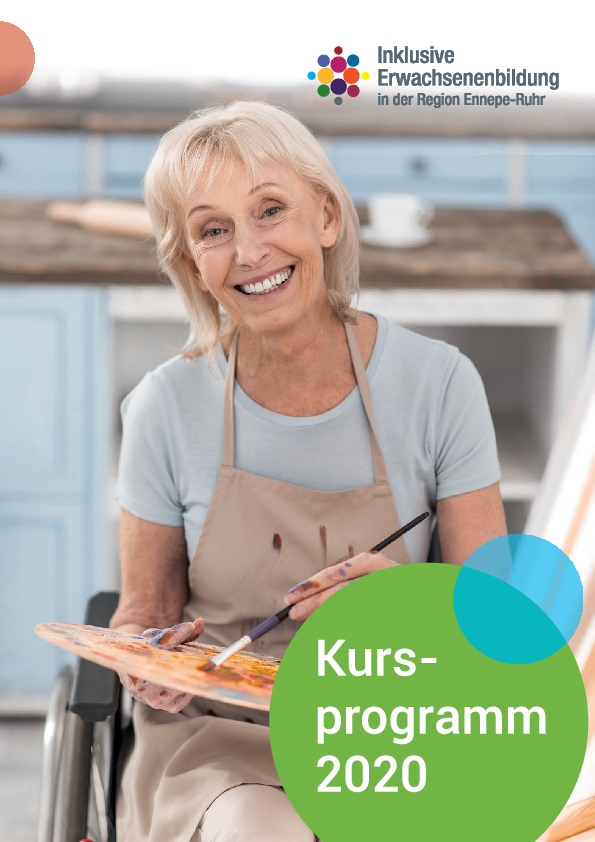 broschuere.indd Cover der aktuellen Broschüre der Angebote in der inklusiven Erwachsenenbildung