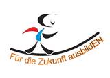 Das Logo der Ausbildungsmesse EN: Eine Figur läuft auf einem halbrunden Strich, darunter steht "Für die Zukunft ausbildEN"